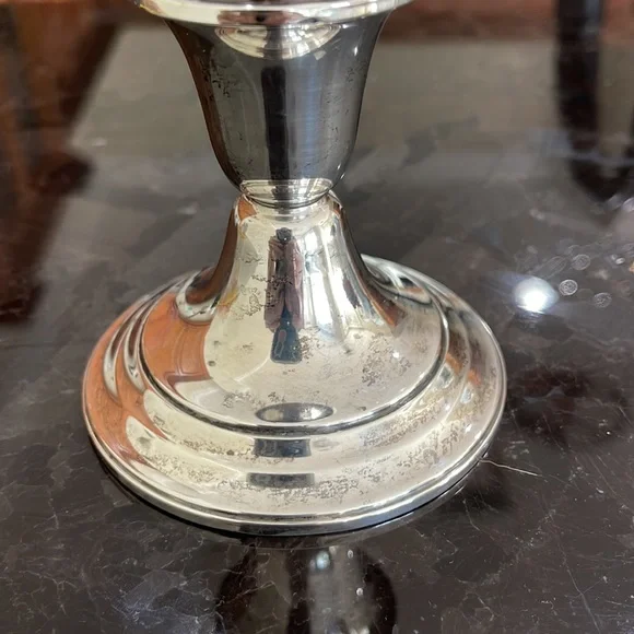 Vintage Gorman sterling 948 candlestick holders - Picture 3 of 9